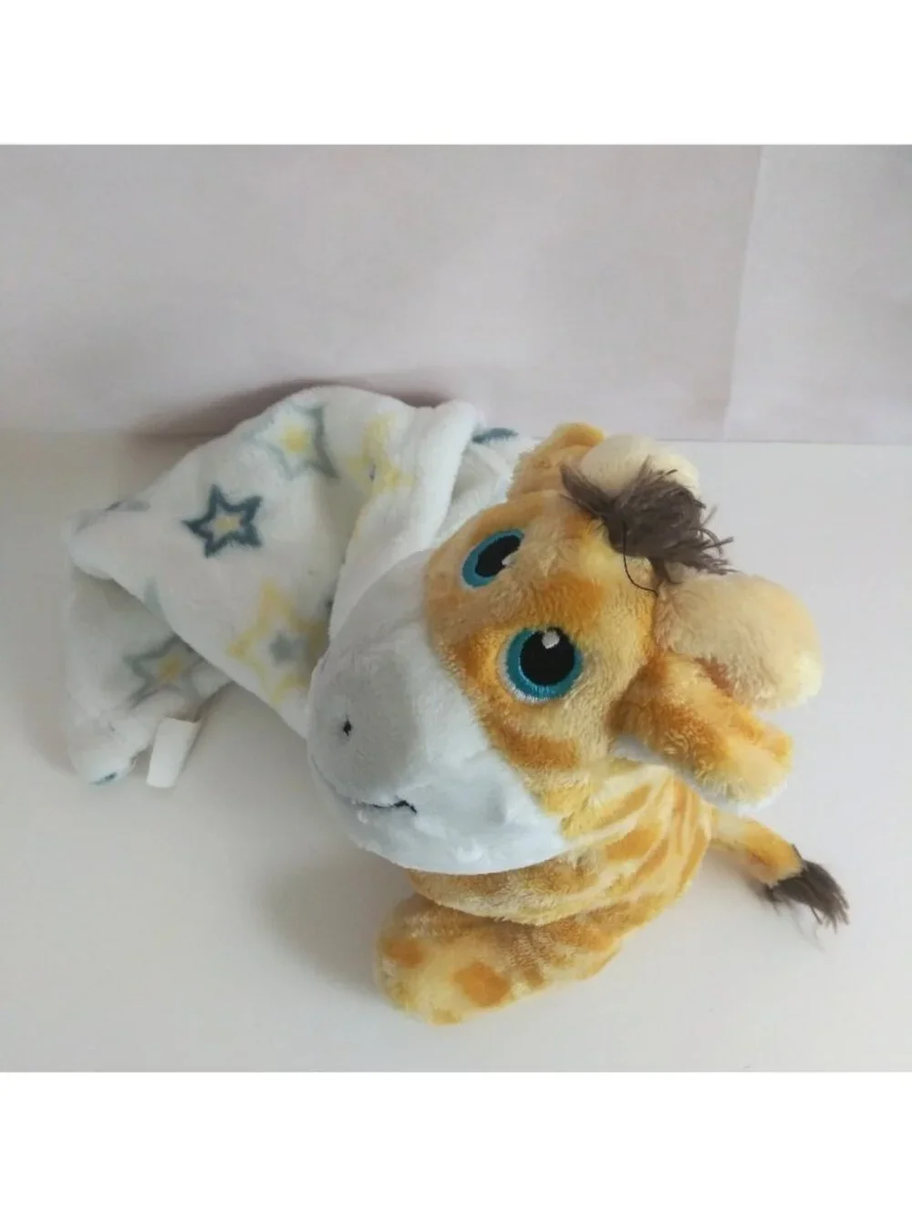 Little Beginnings Giraffe Lovey Snuggy Security Blanket 8